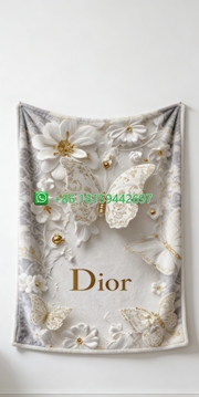 Dior Throw Blankets